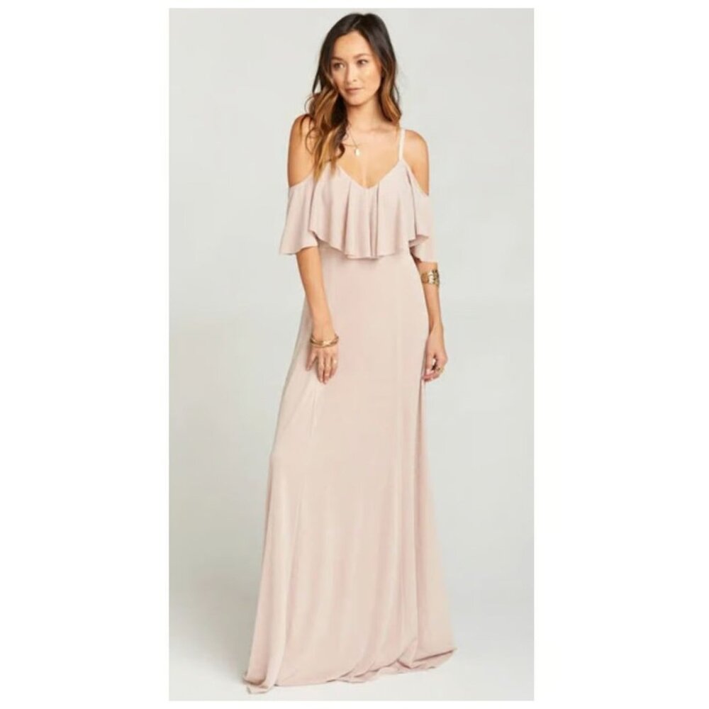 Show Me Your Mumu Renee Ruffle Maxi Dress - Sz M - New